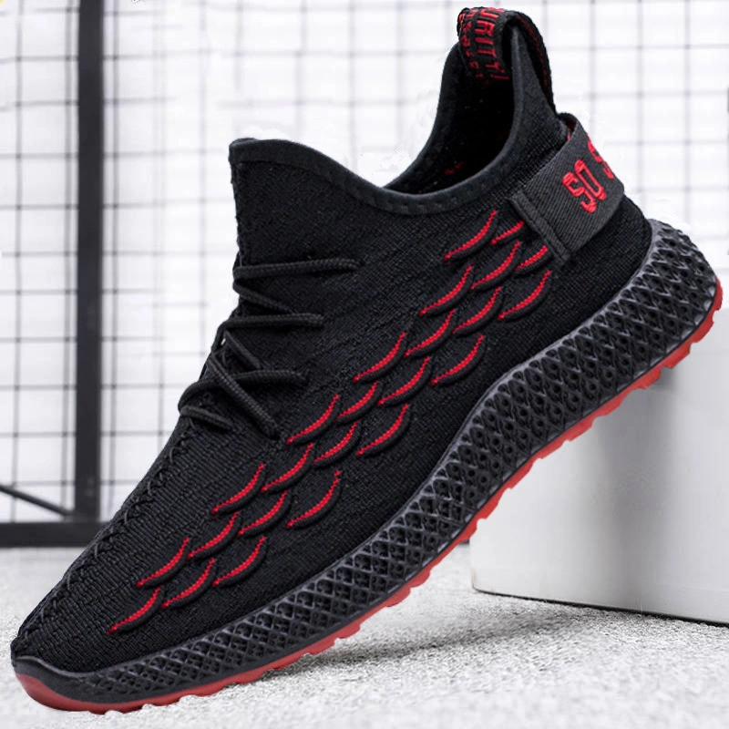 Original Factory Stock Fashion Flyknit homens Sapatas Casual