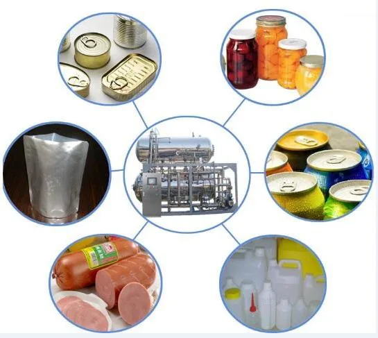 Automatic Water Bathing Type Retort Machine / Food Autoclave Sterilizer for Meat / Milk / Vegetable / Fruit Pouch / Cans