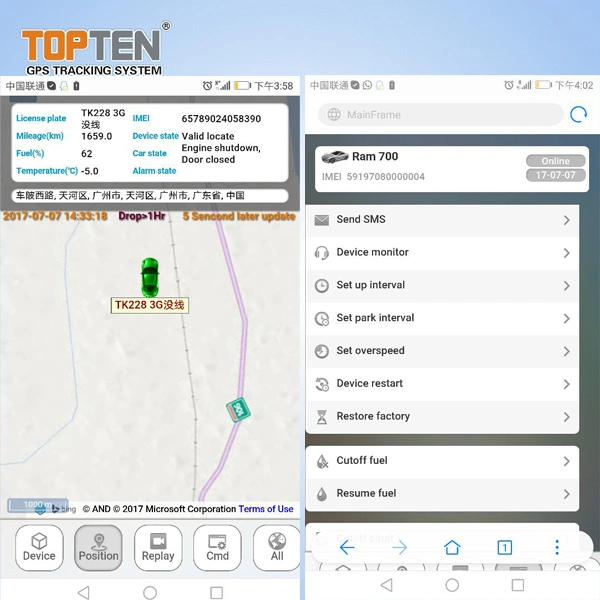 Seguimiento GPS del vehículo con alarma impermeable, alarma de exceso de velocidad, alarma de fallo de energía (MT05-DI)