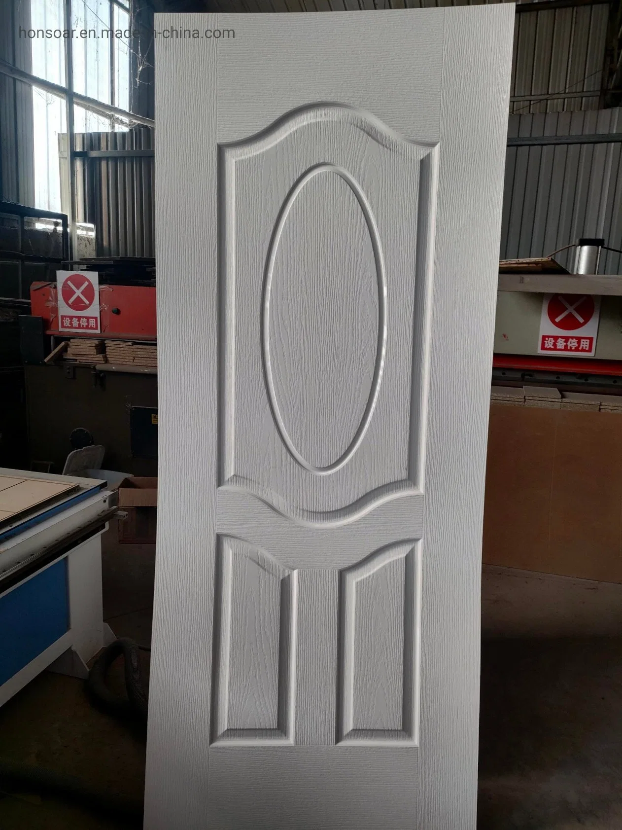 Panels Moulded Wooden Interior Doors White Color HDF Door Skin