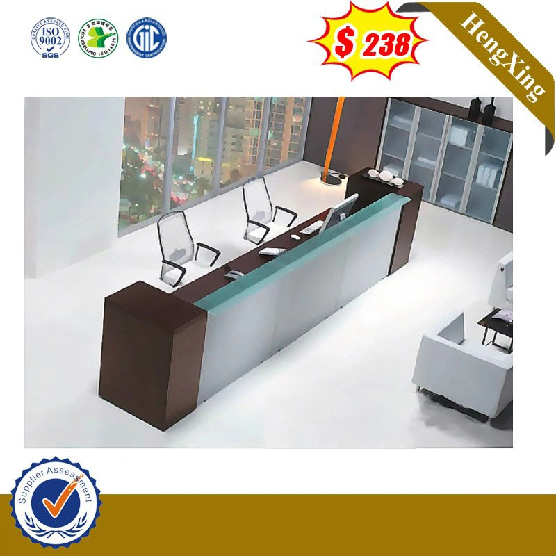 Elegante Glas Foshan Fabrik Büromöbel Rezeption Counter