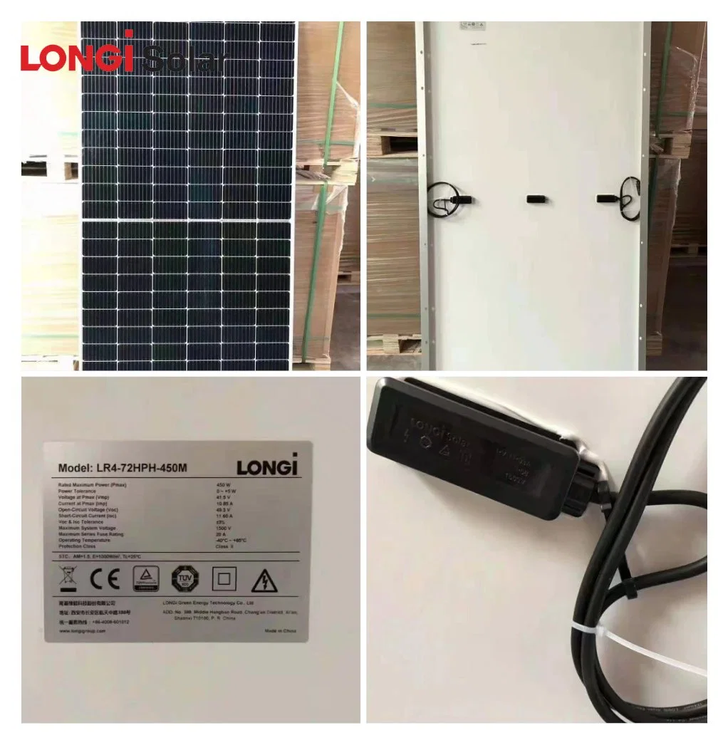 Tier1 Longi Jinko Yingli Ja Solar Cell 430W 440W 445W 450W 455W 460W Solar Panel