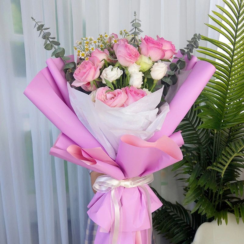 Matte Double Sided Two Color Waterproof Bouquet Flower Paper Wrapping