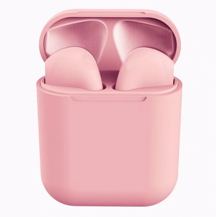 I12macaronwireless Headset Matte with Bluetooth 5.0 and Charging Box for Xiaomi Phone and iPhone