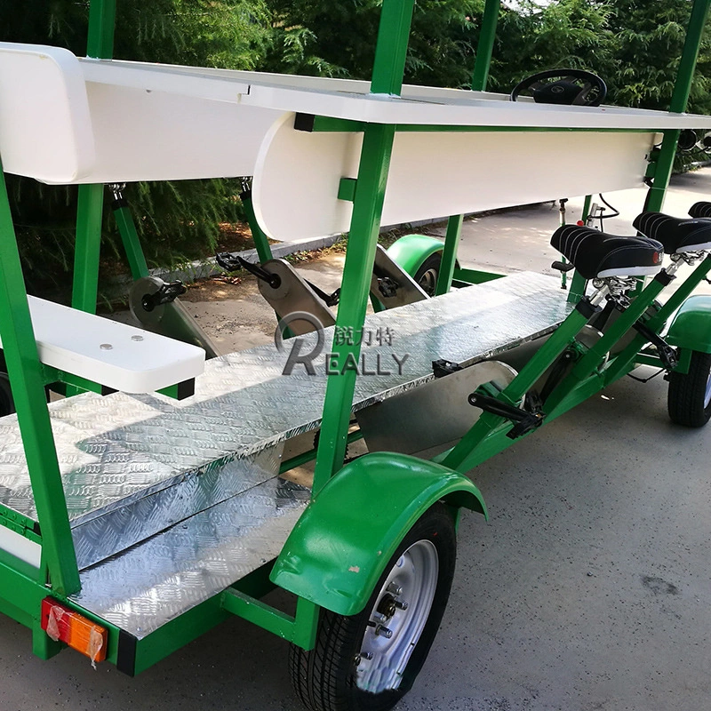 CE DOT Approved Electric Beer Bike for Sale Fashionable Mobile Party Bar Street Kitchen Beer Bike Customized