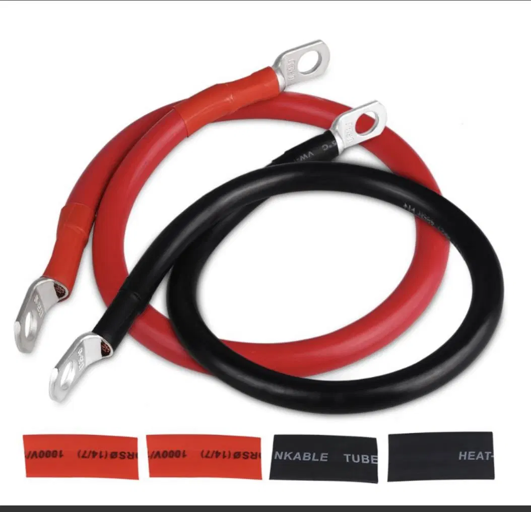 Inverter Connection Wires Custom Battery Wire 4AWG PVC Insulated Power Cables Red Black 60cm Electrcial Auto/Car Battery Cable