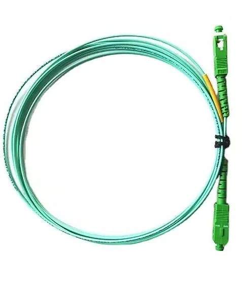 Patch Cord Om3 LC mm 50/125 Duplex 3.0mm 2.0mm Aqua Color Fiber Cable 2core Om3 Optic Fiber Patch Cord