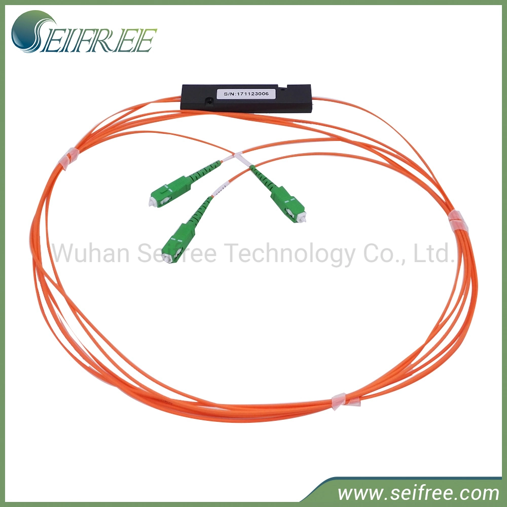 1X2 Dual Window 850/1310nm Multimode Fiber Optic Coupler Splitter