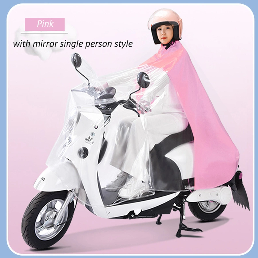 Vente en gros 100% imperméable PVC Custom unisex Rain costumes moto hommes Et imperméable pour femmes