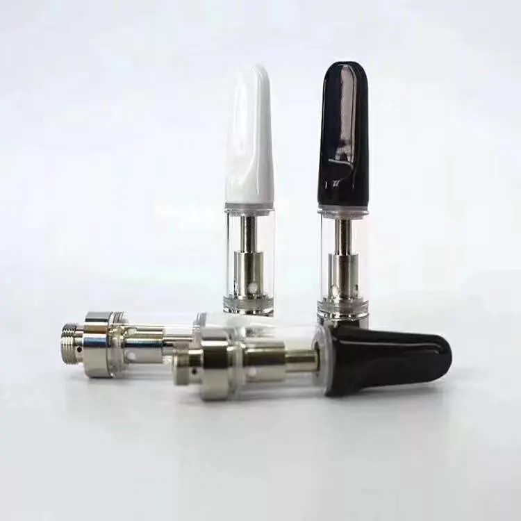 Cigarro e descartável atacado 0,5 ml do vaporizador para cápsulas HHC de 1 ml O copo pulverizador de óleo C B D espesso Carts cigarro eletrónico Cartucho de caneta de papel de cerâmica vazio