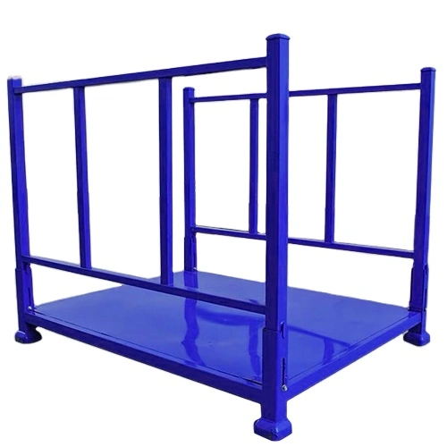 Sale Steel Fabricated Stacking Collapsible Movable Pipe Plate Post Pallet Transport Industrial Storage Rack