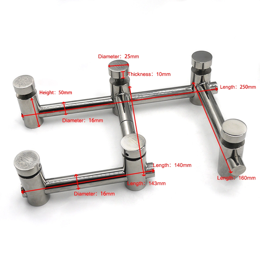 Hardware Accessories Stainless Steel Glass Hinge Clamp