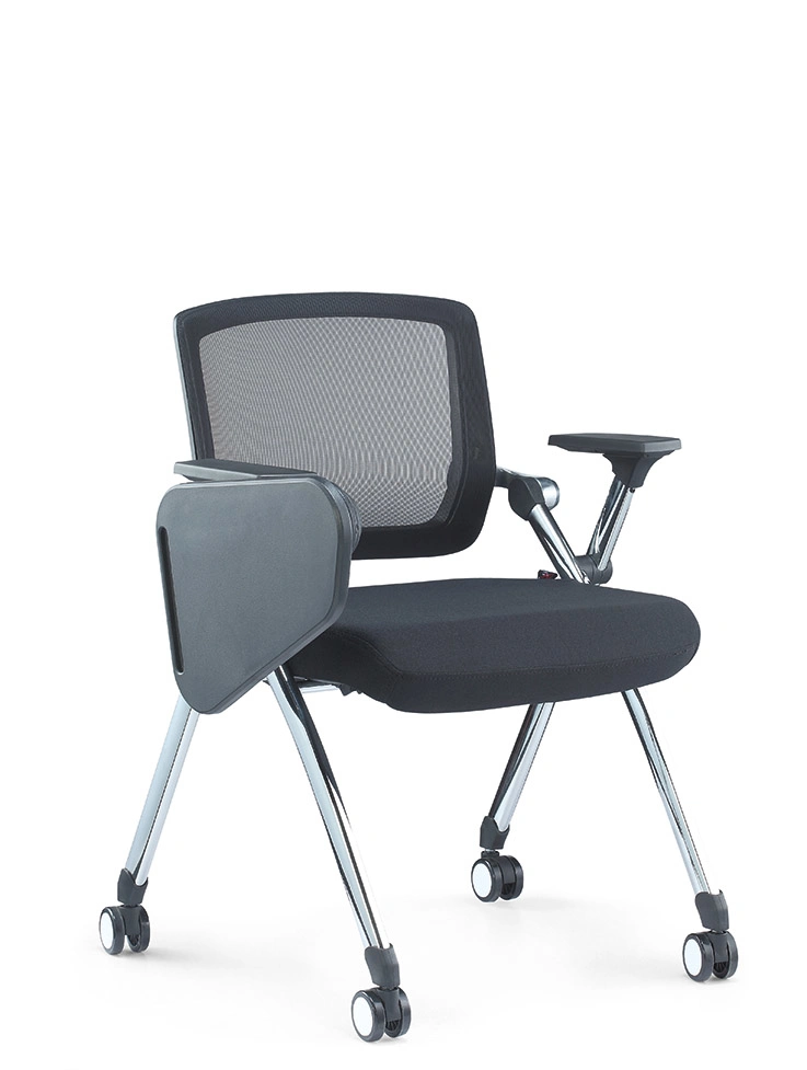 Büromöbel mit Schreibtisch Faltbarer Trainingsstuhl Mesh/Lederstuhl