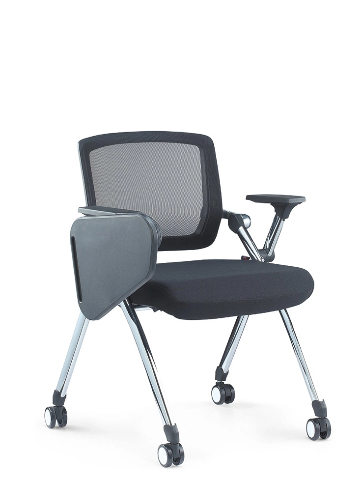 Office Furniture with Writing Table Foldable Training Chair Mesh/Leather Chair