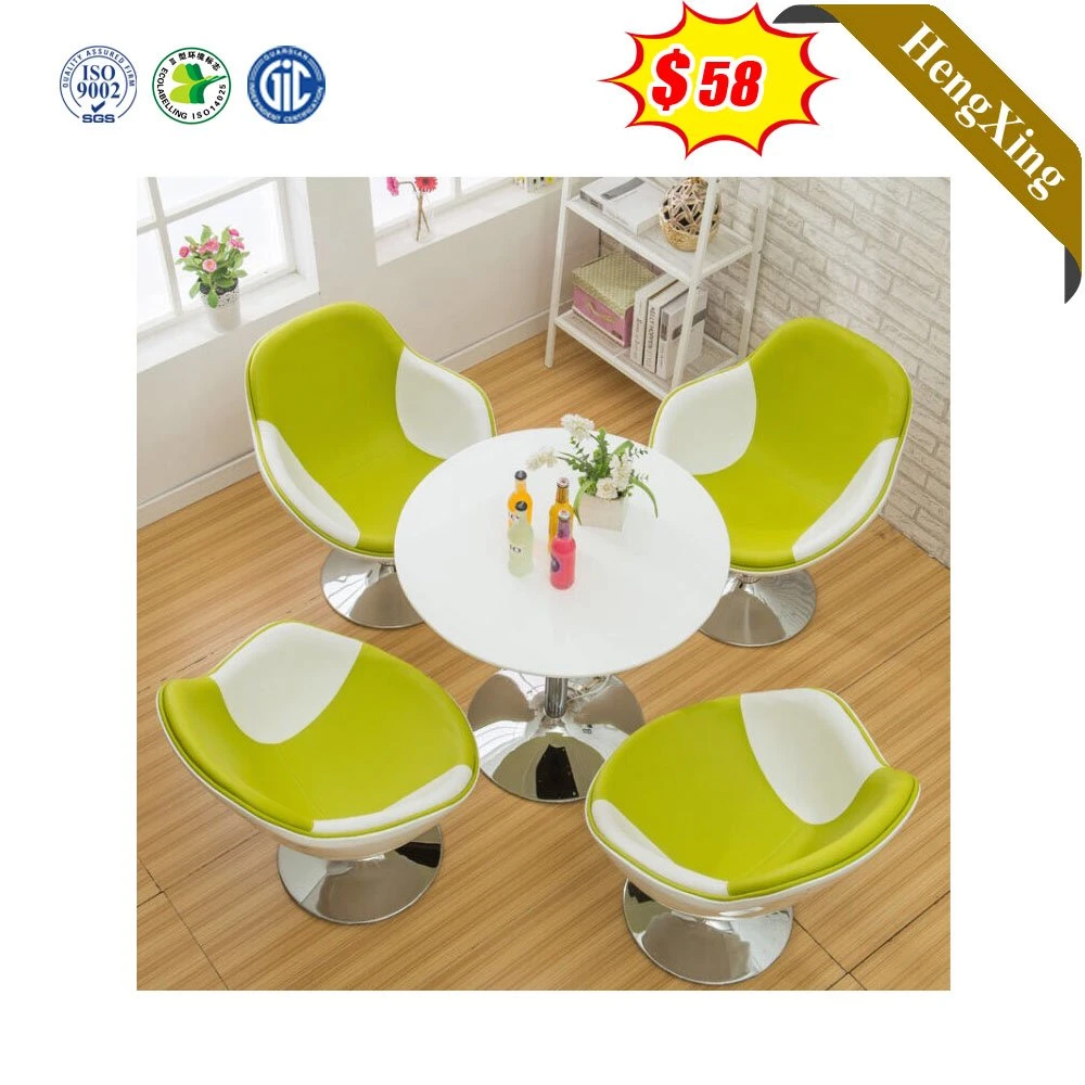 Italian Simple Nordic Rectangle Round Corner Small Family Dining Room Furniture Sets