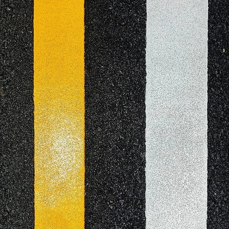 Pintura de la línea de la carretera Amarillo Blanco Color tráfico Revestimiento polvo termoplástico Pintura de marcado de carreteras con material fundido en caliente