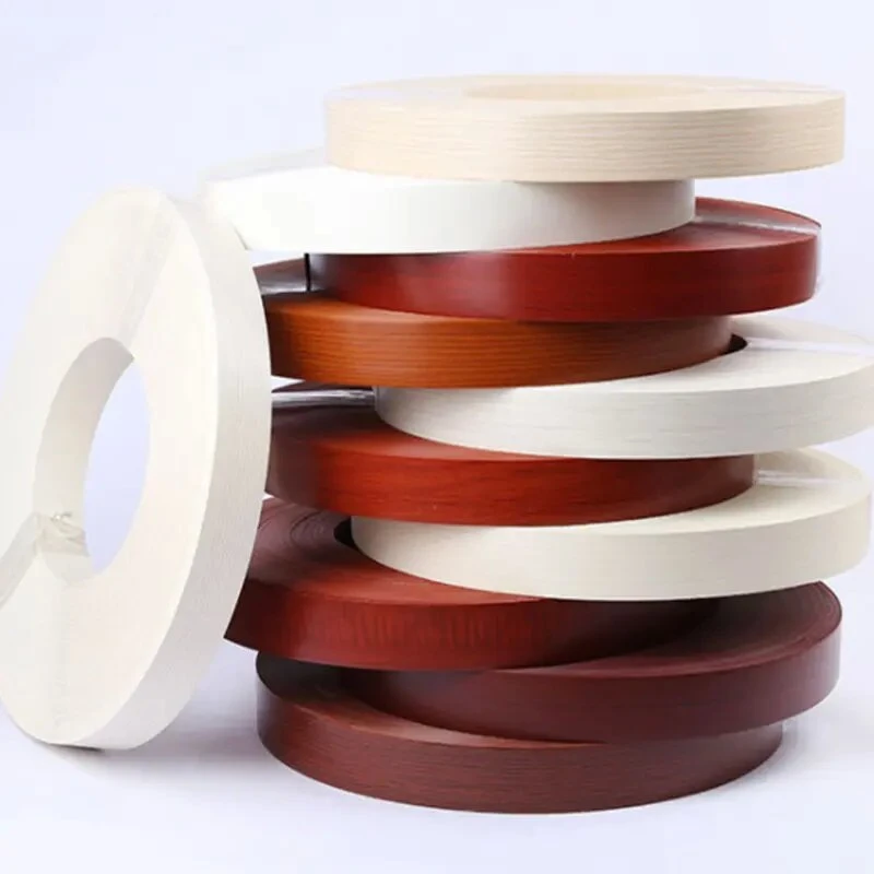 Furniture Plastic Melamine MDF Laminated Paper Rubber Laminate Plastic PVC Edge Banding Tape Cabinet Strip