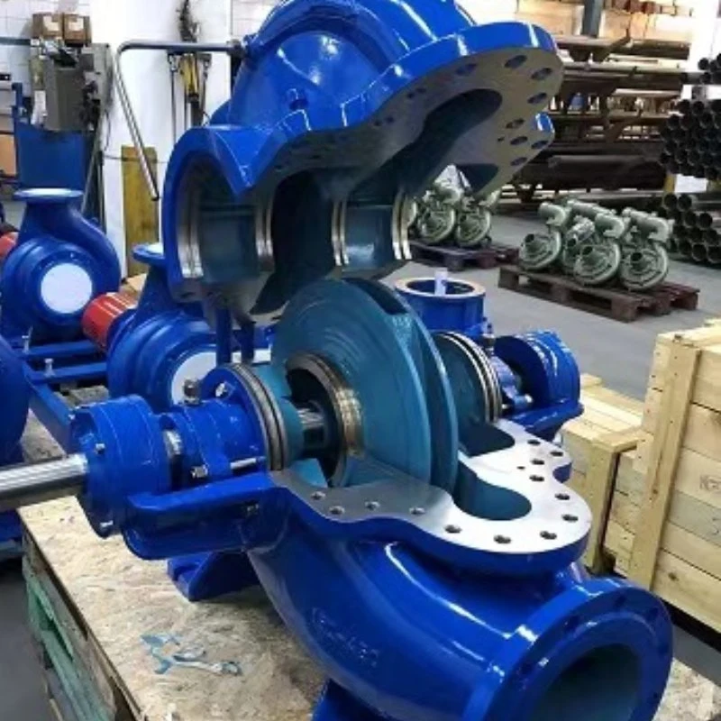 Original Factory Good Quality Horizontal/Vertical Double-Suction Split-Casing Volute High Pressure Centrifugal Water Pump for Irrigation/Fire Fighting/Dam