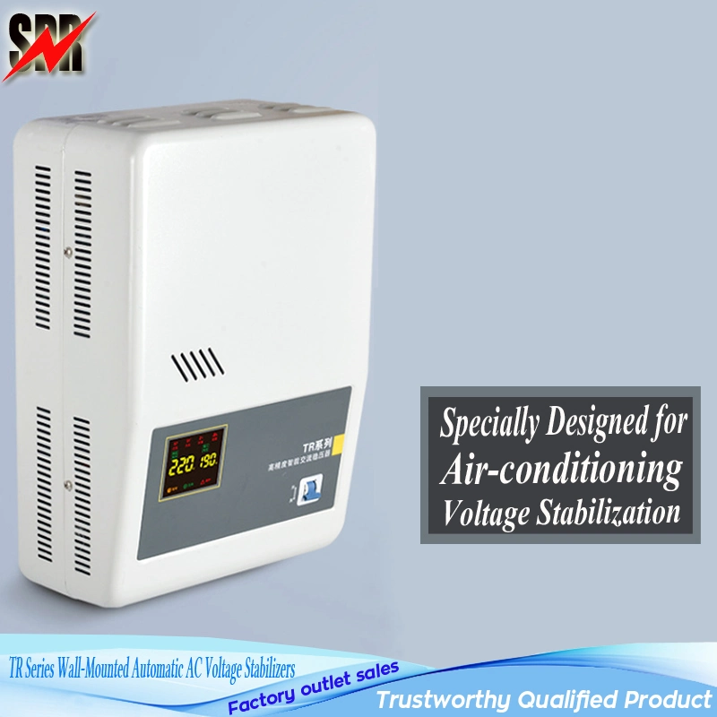 Tr Series 3kVA, 5kv, 10kVA, 15kVA Wall-Mounted Automatic AC Voltage Stabilizers Used for Air-Conditioner