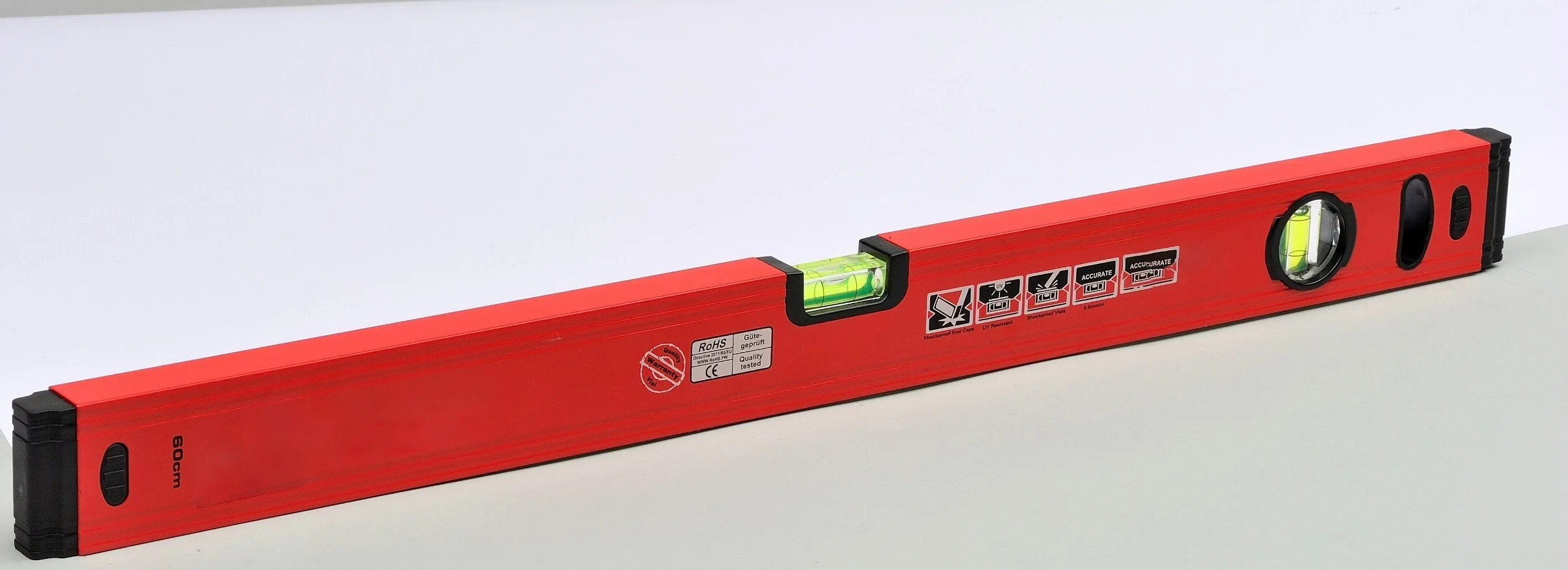 Aluminum Spirit Level with 2 or 3 Vials /Quality Box Beam Level