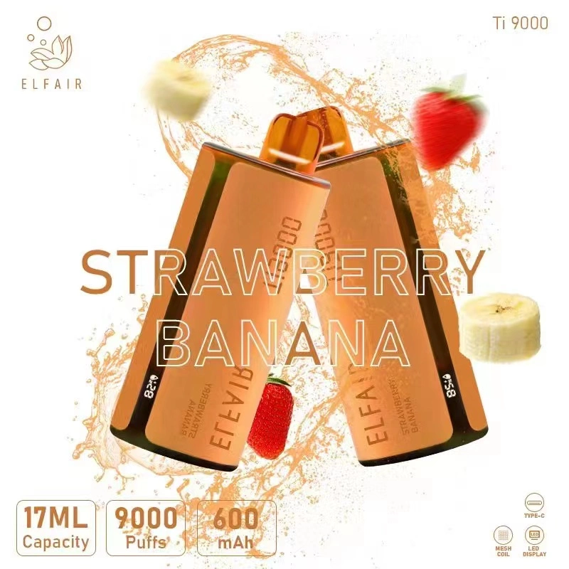 Ti9000 lápiz vaporizador Elfair 2023 Liquid and Power Screen Pantalla Mini Bar de cigarrillos VAPE Pen