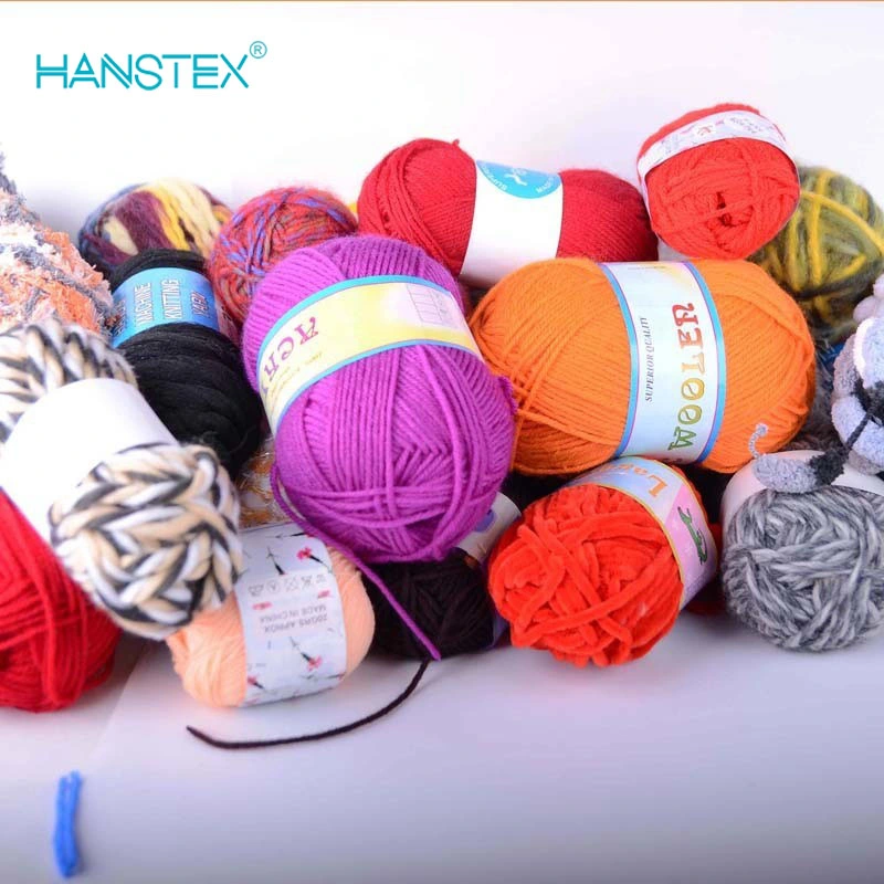 Hans Custom Promotion Colorful 100% Acrylic Knitting Wool Yarn