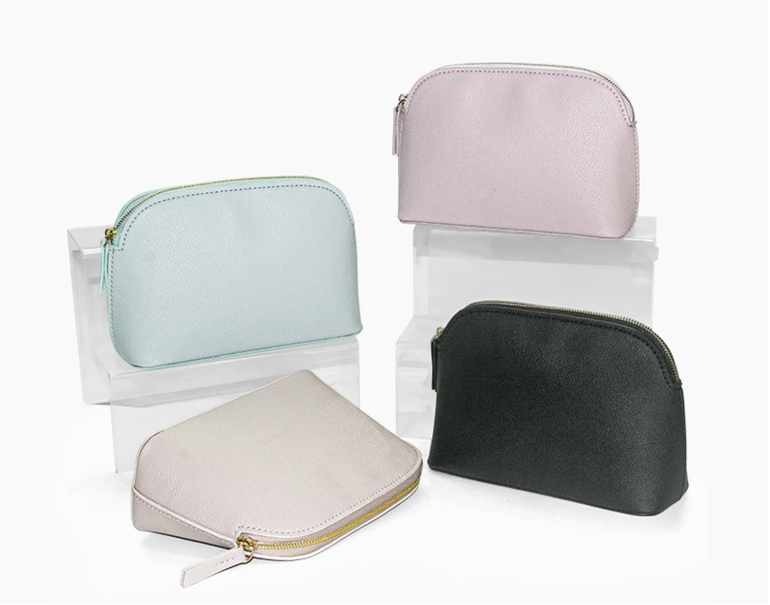 Fashion Waterproof PU Shell Portable Travel Cosmetic Bag Promotion Gift Beauty Storage Makeup Pouch Packaging