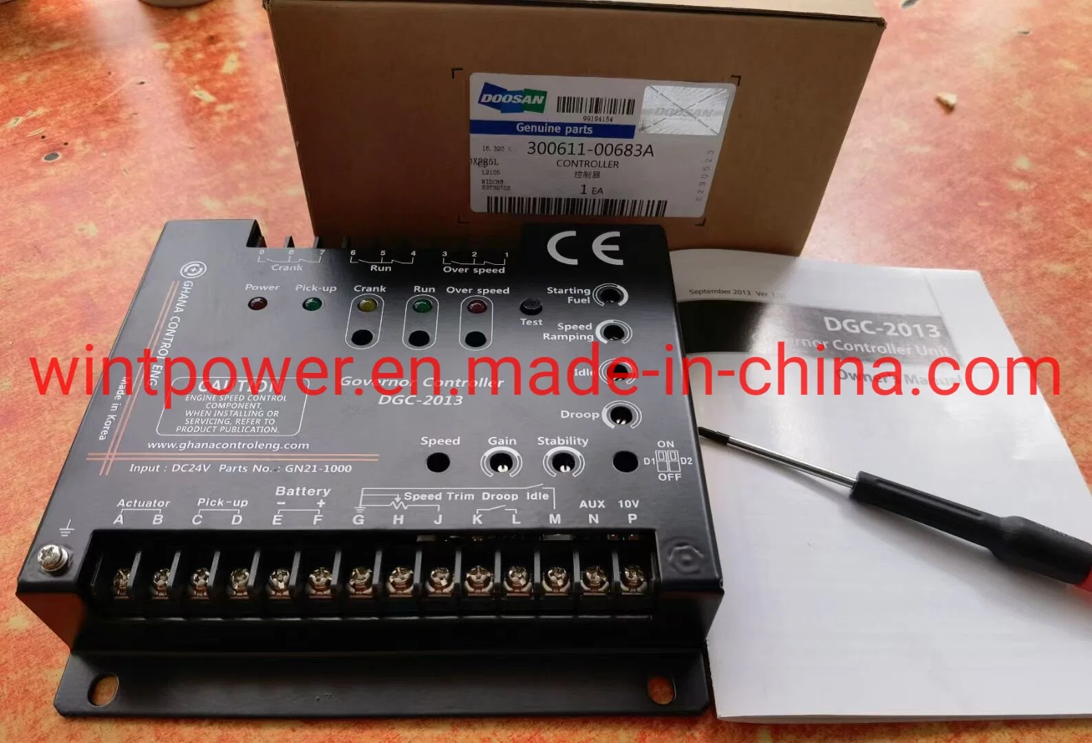 Dgc-2013 Dgc-2007 Dwc-2000 Governor 300611-00683 DSC-1000 Digital Speed Controller Doosan 300611-01127 300611-00683A Doosan Daewoo Governor Speed Controller