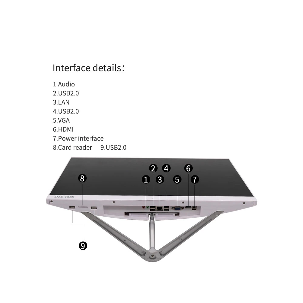 The Latest Multifunctional 23.8-Inch All-in-One Computer with Intel Core I5 (white)