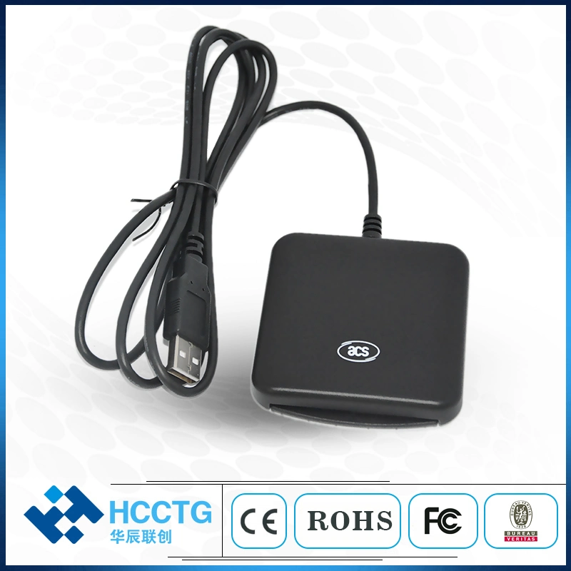 Venta caliente Mini Mobile escribir un Chip IC ISO 7816 USB Lector de tarjetas inteligentes EMV (ACR39U-U1)