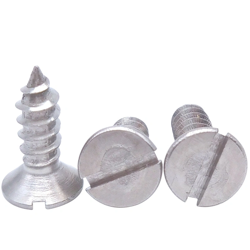 Wholesale Stainless Steel Slotted Self Tapping Screw Flat Head Screws