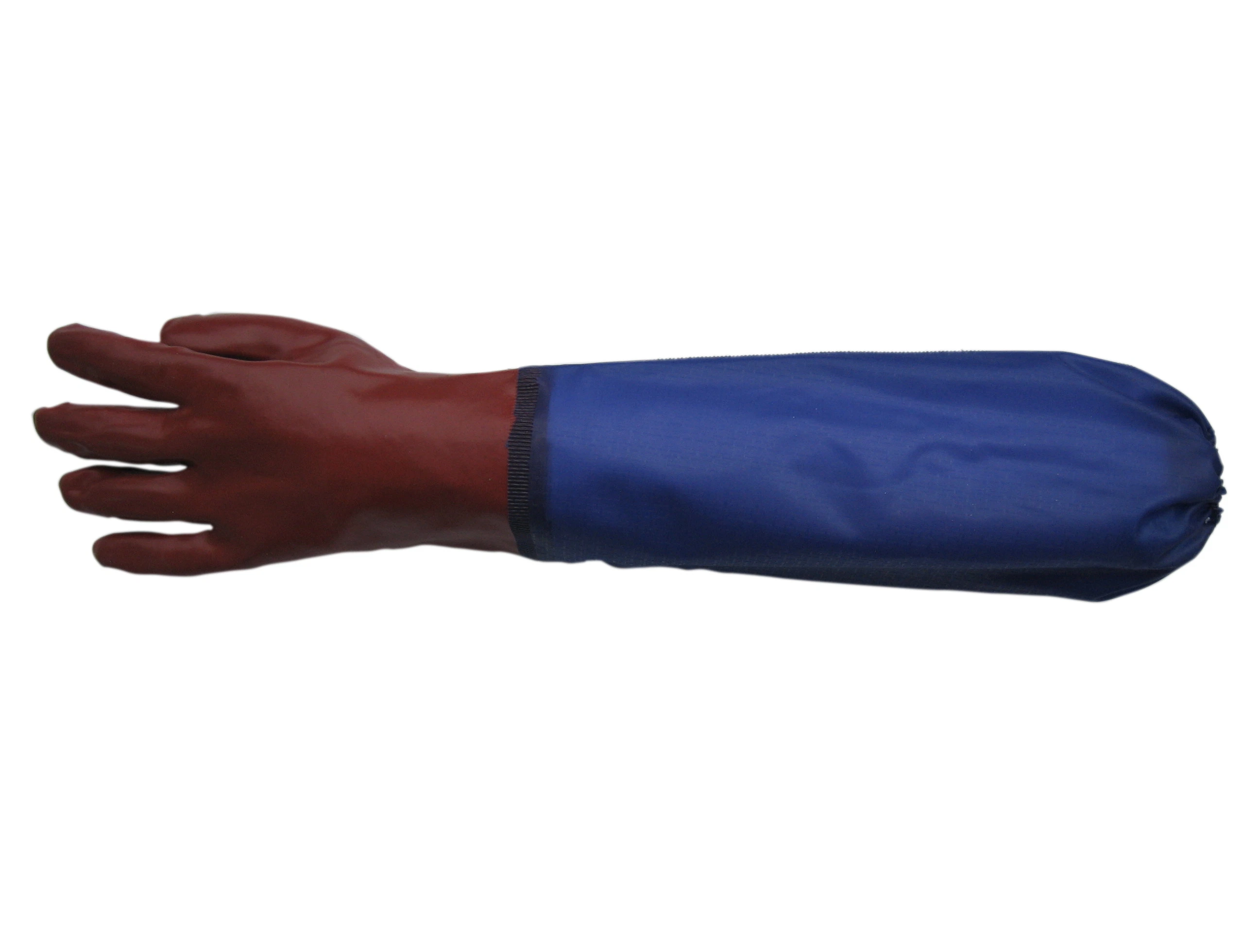 PVC Dipped Interlock Liner Work Glove with Long Sleeve to Elbow