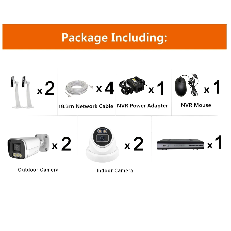 4chs 1080P Starlight Poe IP Camera NVR Systems From CCTV Cameras Suppliers