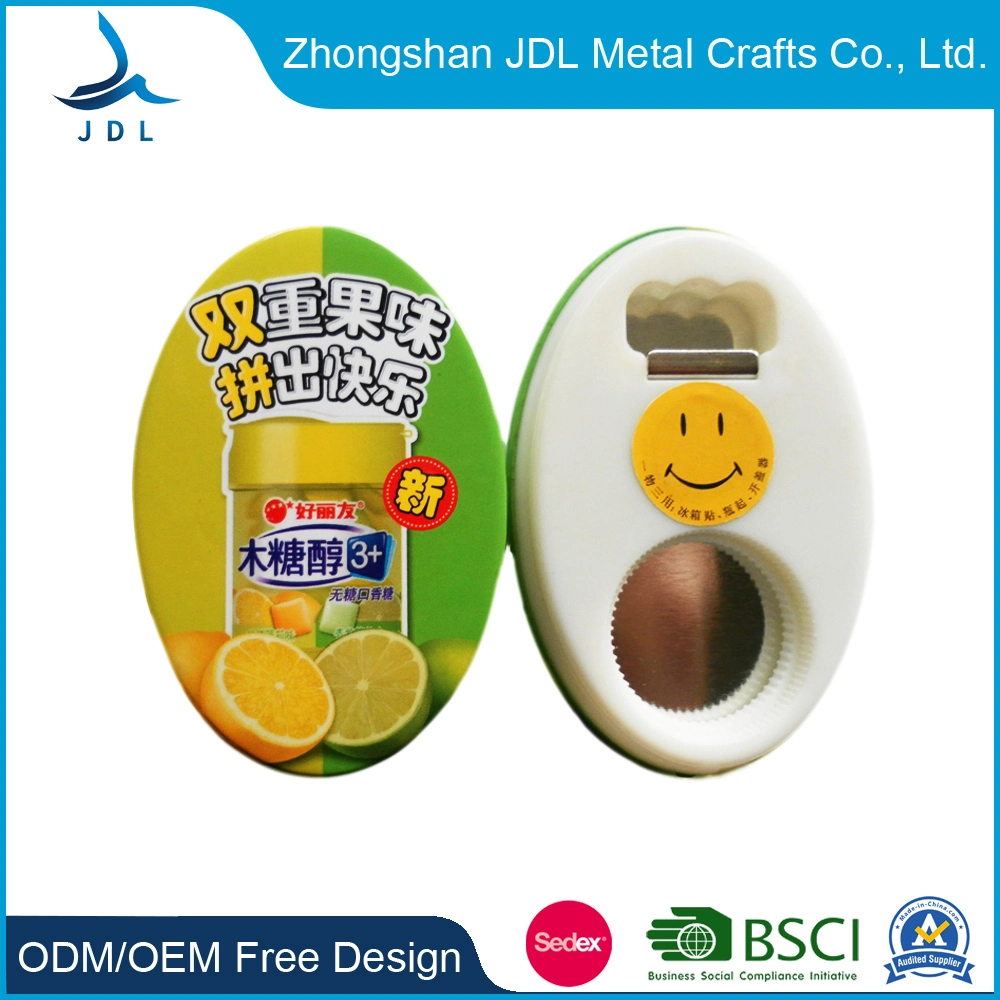 Promotional Custom Round Full Color Printing Souvenir Metal Bottle Opener Tin Button Badge for Gift Item