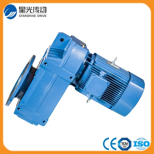 Parallel Shaft Helical Gearmotor with Three Phase Dual Voltage Motor