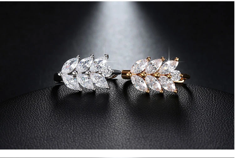 Fashion Jewelry Crystal Earring AAA Cubic Zircon Earrings Copper Gold-Plated Gift Cp1001