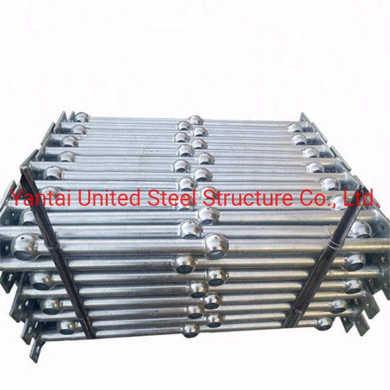 Rail 90 Degree Bend/Galvanised Modular Rail Platform Return Bend 42mm /Rail Stair Return Bend/Rail 38 Degree Ramp Bend