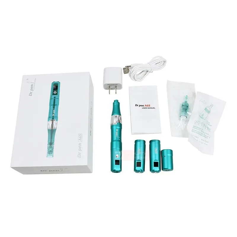 Dermapen Microneedling Dr Pen A6s 6 vitesse Microneedling Pen Skin Produit de beauté Care avec cartouche à sortie de liquide réglable