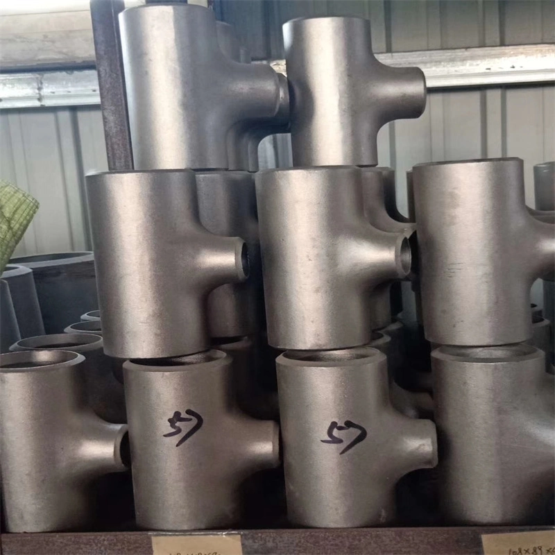 ANSI ASME B16.9 Carbon Steel Elbow Stainless Steel Pipe Wpb Reducing Seamless Forged Carbon Black Steel Tee Carbon Steel Equal Tee