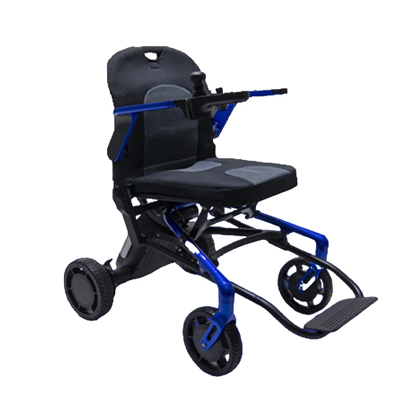 Cadre en alliage de magnésium et d'aluminium, fauteuil roulant électrique rabattable pour personnes âgées et Handicapés