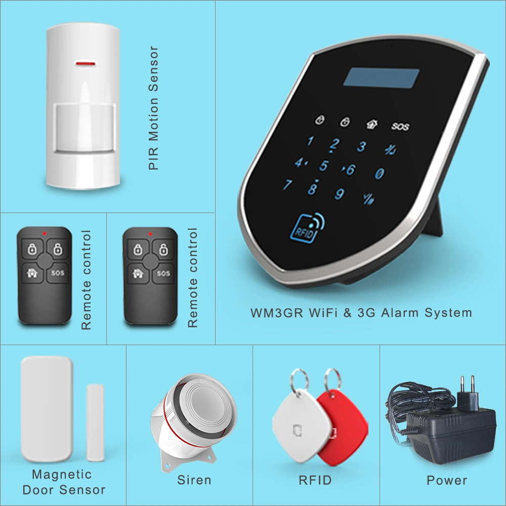 WiFi 4G GSM Wireless Intruder Home Alarm Security Systems