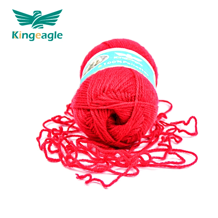 Kingeagle Wool Hand Knitting Yarn 4.5s/2 100% Polyestic Yarn for Hand Knitting Yarn