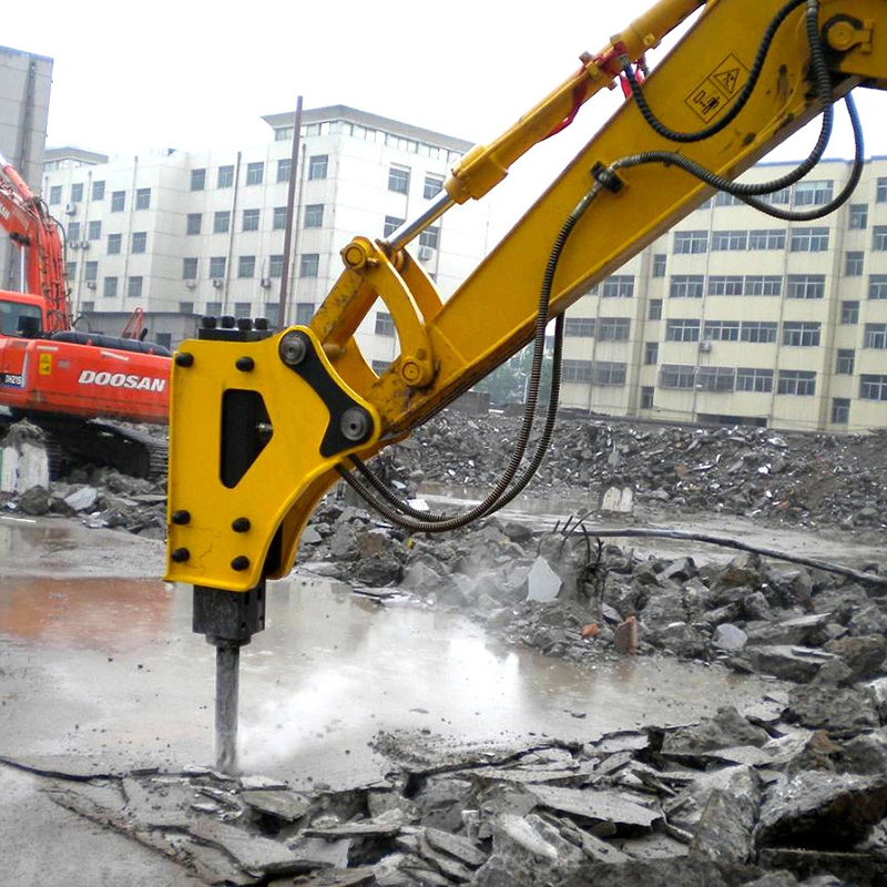 Equipo de trituración de construcción Excavadora Martillo Vibro Rompedor de hormigón hidráulico