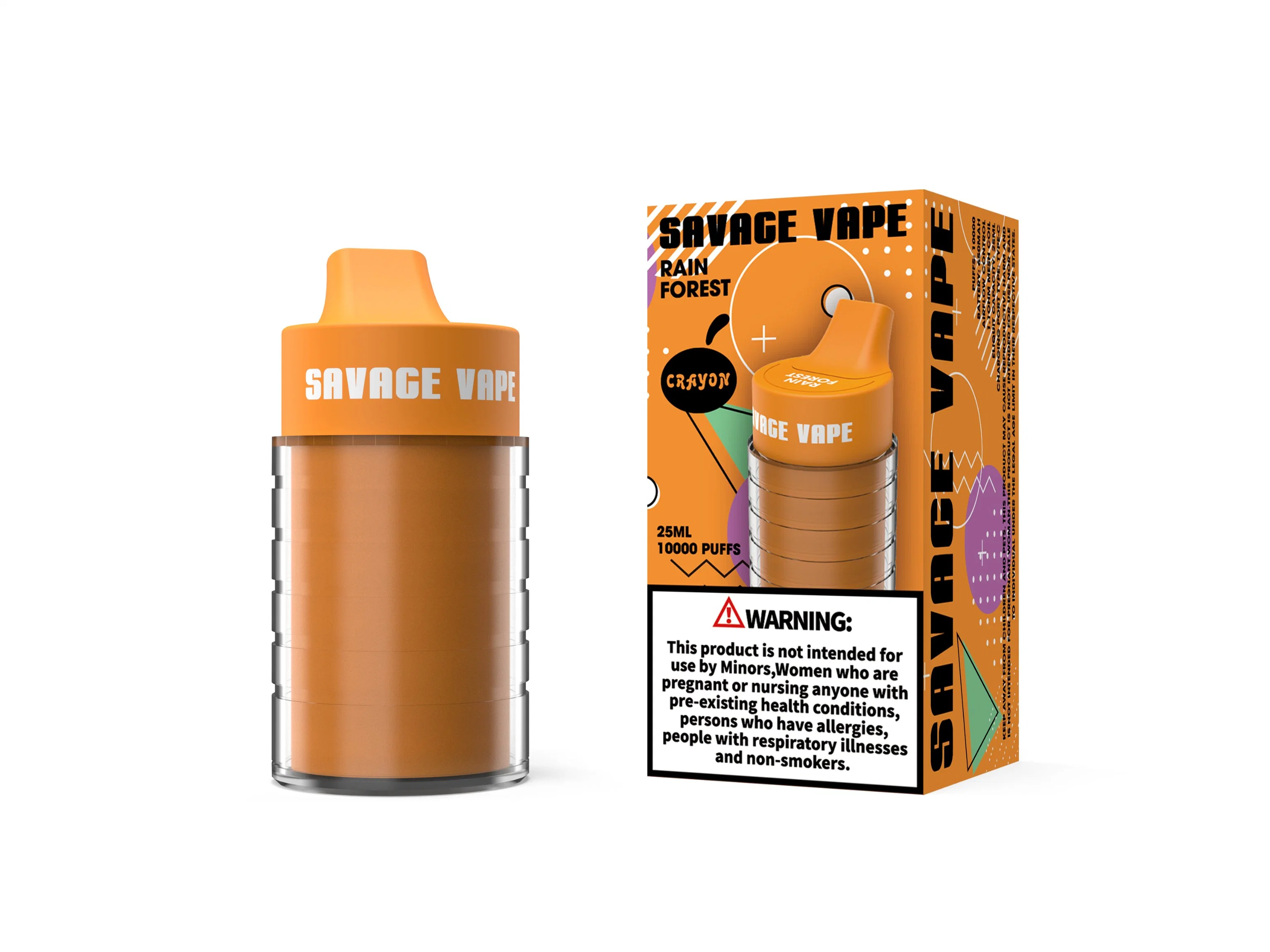 Haute qualité en vente Savage Vape crayon 10000 Puffs E Cigarette à usage unique formes en forme de fume 9000 Max Cup 6000 couches Deséchhables Batterie Crystal rechargeable préremplie