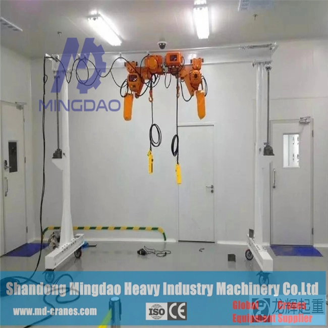 SL Type Manual Type Single Girder Gantry Crane Pushed by Hand Mini Crane