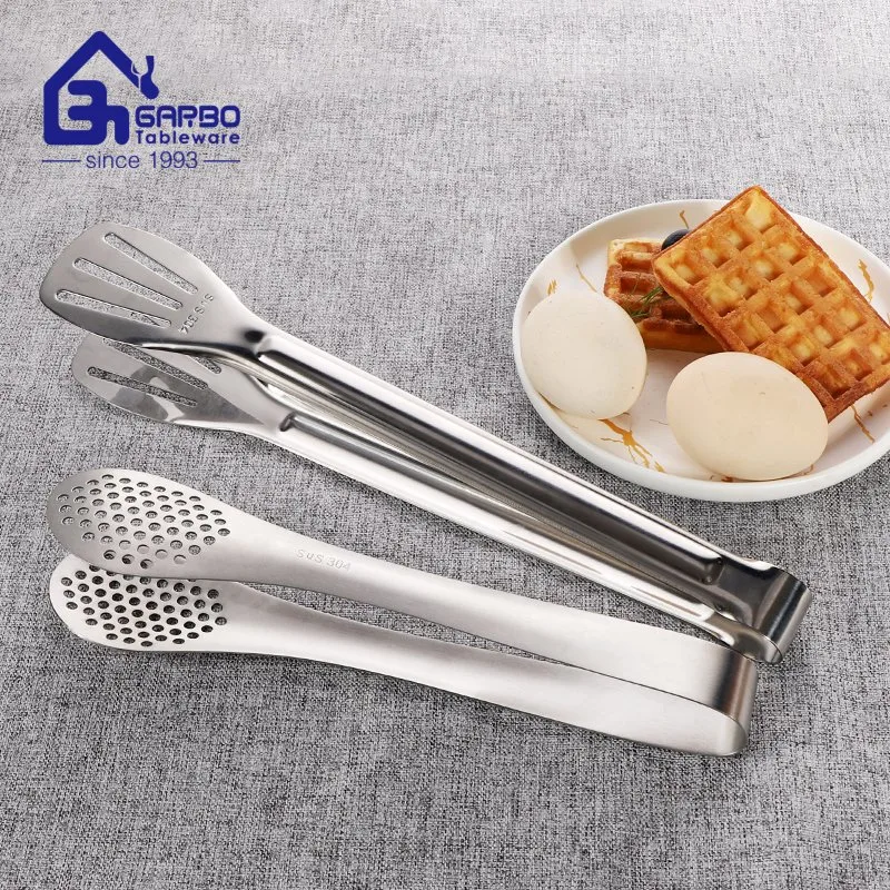 Stainless Steel Kitchen Barbecue Food Tong Set Bread Tongs Kitchenware with High End Polish