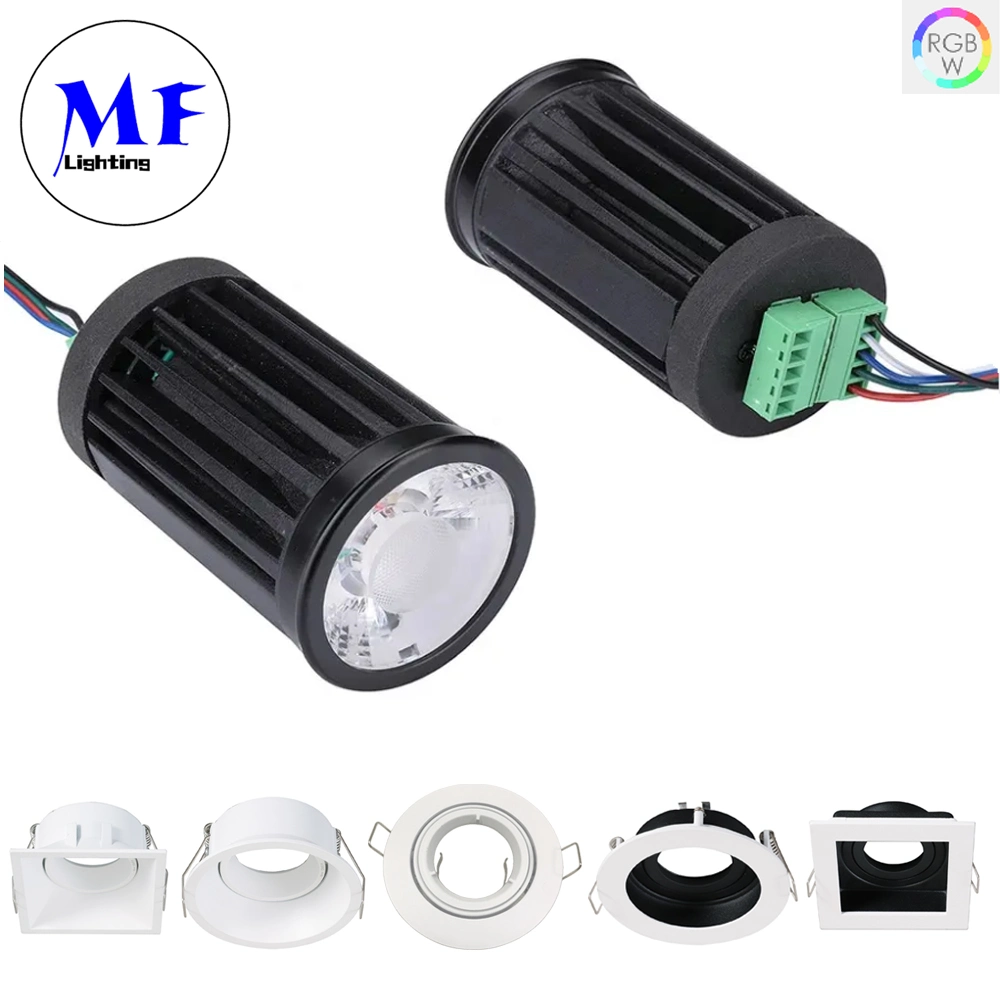 Módulo MR16 GU10 encastrável CCT de 8 W com luminária incorporada Foco Light COB iluminação interior iluminação LED Atacado