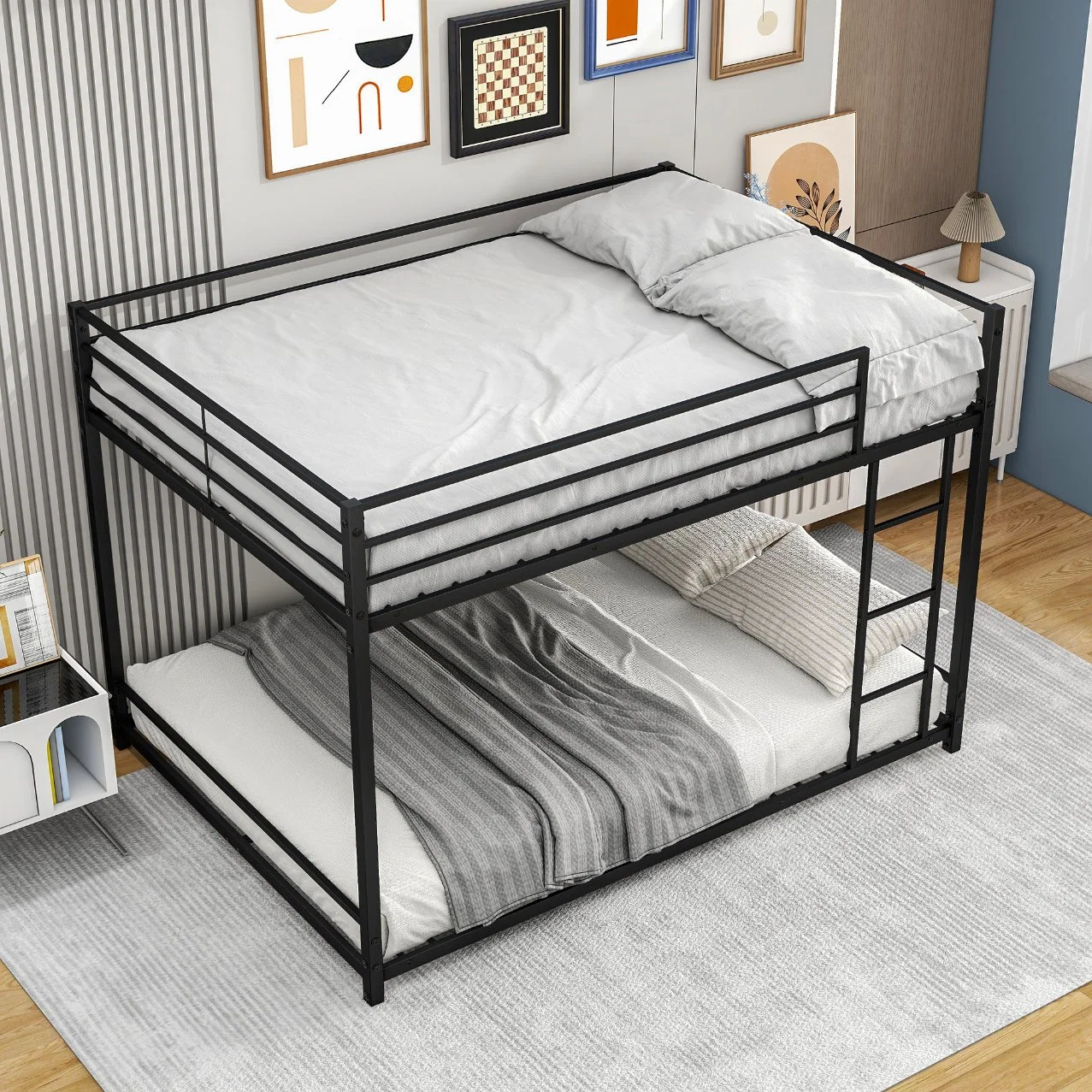 Heavy Duty Full Size Metal Bed Metal Student Bunk Bed Frame