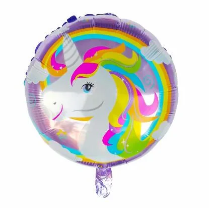 Latex Colored Unicorn Round Wedding Party Balloon