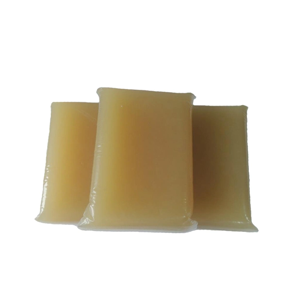 Pure Amber Color Industrial Grade Hotmelt Glue Jelly Glue for Automatic Machine